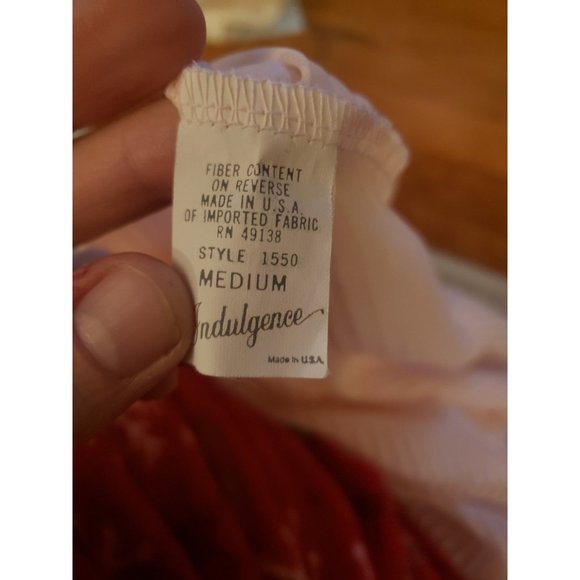 70s/80s‎ Sheer Pink Striped Sleep Shirt - Picture 4 of 4